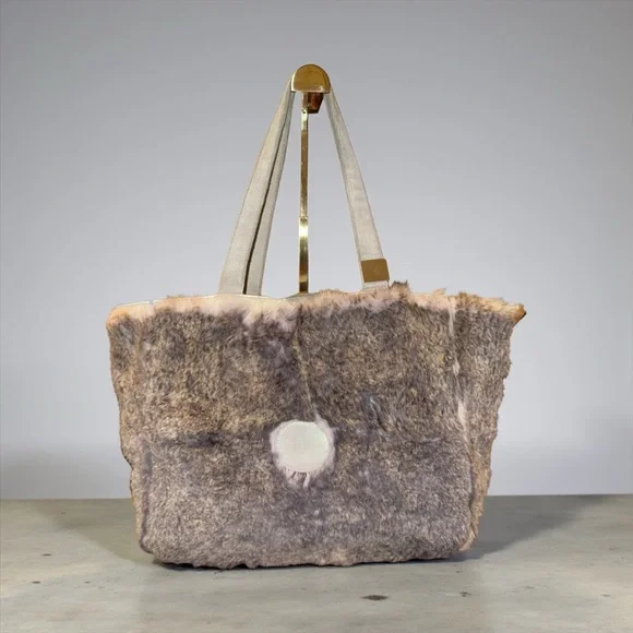 Chanel Fur Tote Bag - Brown - Picture 1 of 9